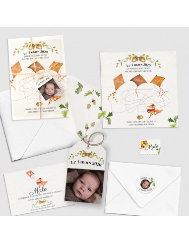 Faire-Part Naissance Magnet renard... Faire-Part Naissance Magnet renard...