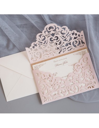 Pack Faire-part Mariage Shabby Chic -...