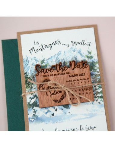 Pack Save the date avec magnet en...