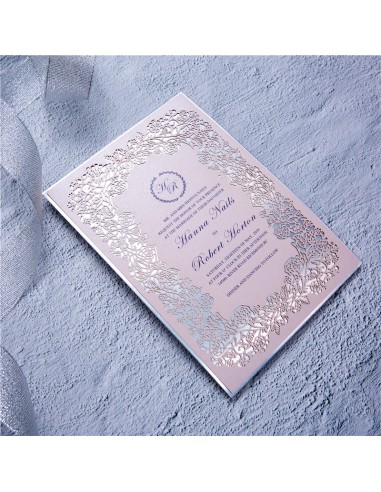 Pack Faire-Part Mariage Laser Cut Fleurs