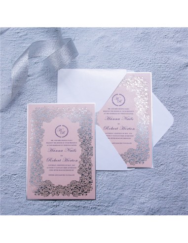 Pack Faire-Part Mariage Laser Cut Fleurs