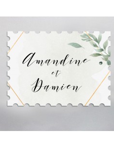 Timbre Mariage Olivier -...