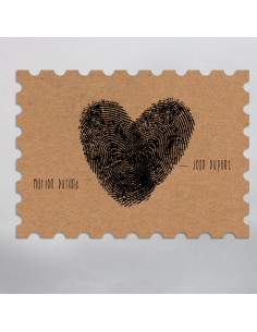 Timbre Mariage Empreintes -...