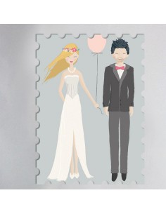 Timbre Mariage Mariés - Tina