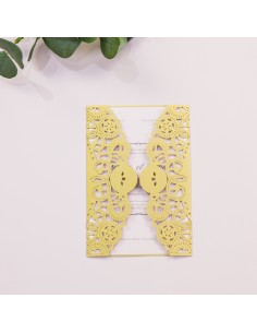 Faire-part Mariage Dentelle...