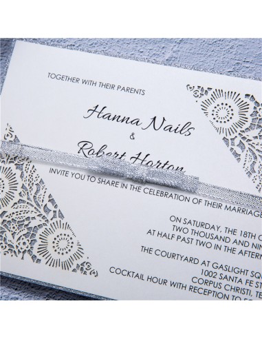 Pack Faire-Part Mariage Découpe Forme...