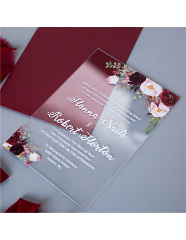 Pack Faire-Part Mariage Acrylique... Pack Faire-Part Mariage Acrylique...