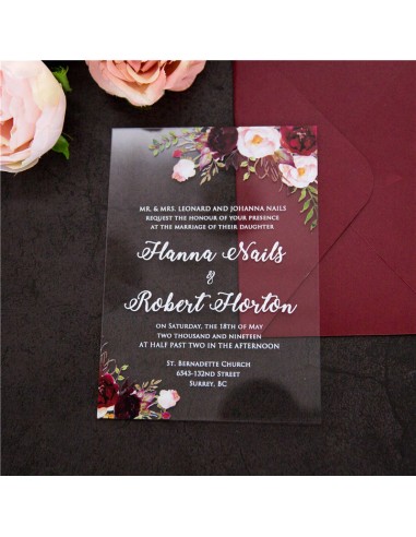 Pack Faire-Part Mariage Acrylique... Pack Faire-Part Mariage Acrylique...