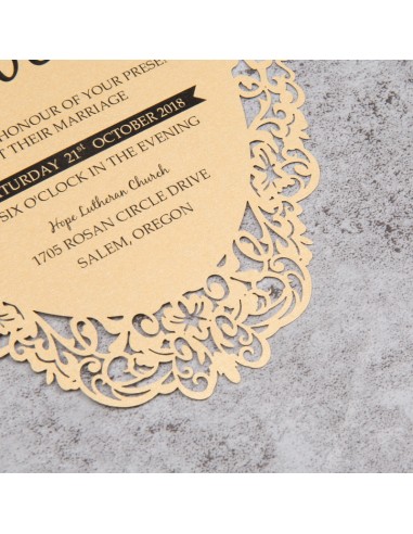 Pack Faire-part Mariage Carte ciselée...