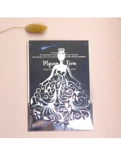 Faire-part Mariage Robe de...