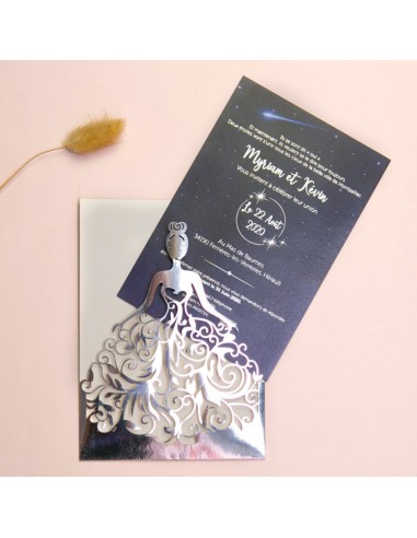 Faire-part Mariage Robe de Princesse...