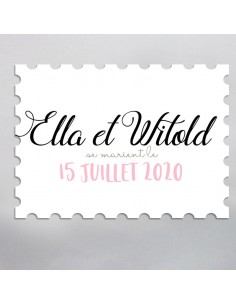 Timbre Mariage Date - Ella