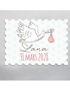 Timbre Naissance Oiseau...