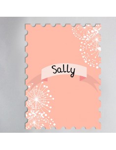 Timbre Naissance Fleurs -...