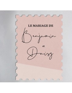 Timbre Mariage nude - Daisy