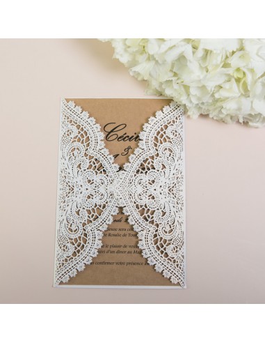 Pack Faire-part mariage Dentelle...