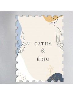 Timbre Mariage Minimaliste