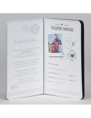 Pack Faire-part Mariage Passeport... Pack Faire-part Mariage Passeport...
