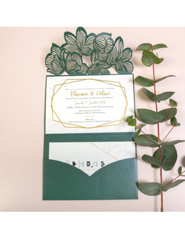 Pack Faire-part Mariage Pochette avec...