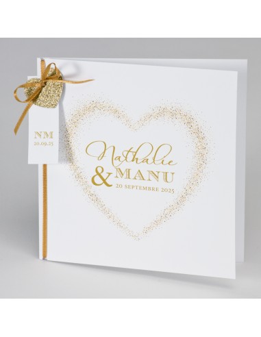 Pack Faire-part Mariage Pochette cœur...