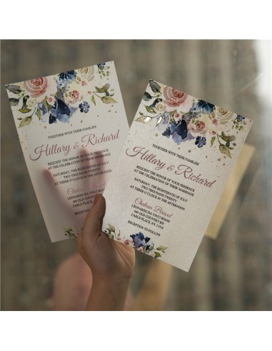 Pack Faire-part Mariage champêtre fleuri