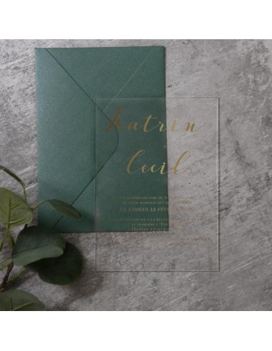 Pack Faire-part Mariage Plexiglas...