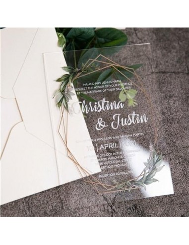 Pack Faire-Part Mariage Plexiglass...