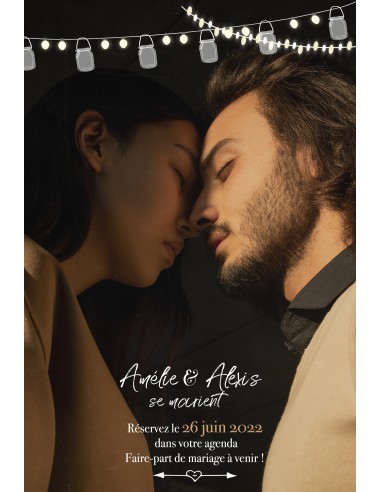 Pack Save the date Mariage Ardoise -...