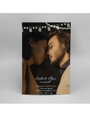 Pack Save the date Mariage Ardoise -...