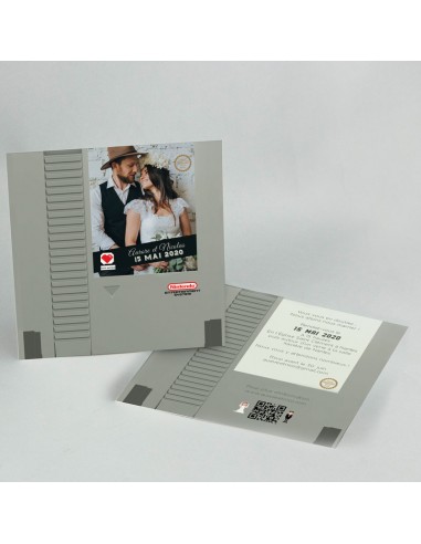 Pack Faire-part Mariage Geek -...