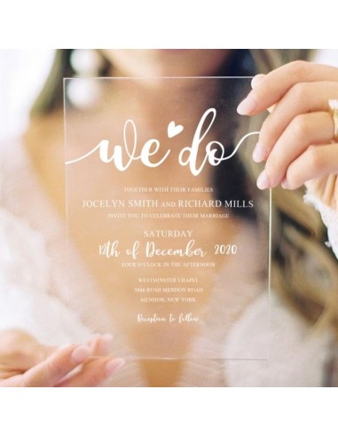 Pack Faire-Part Mariage plexiglas...