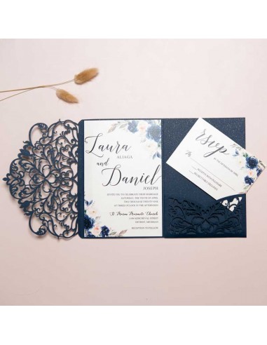 Pack Faire-part Mariage Pocket folder...