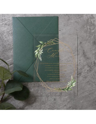 Pack Faire-Part Mariage Plexiglass...