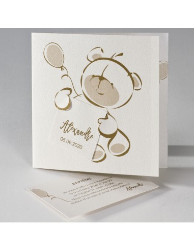 Pack Faire-Part Naissance ourson &...