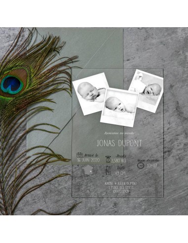 Pack Faire-Part Naissance Plexiglass...