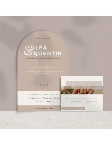 Pack Faire-part Mariage Arche -...