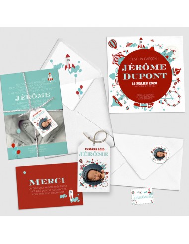 Étiquette naissance Cirque - Jérôme Étiquette naissance Cirque - Jérôme