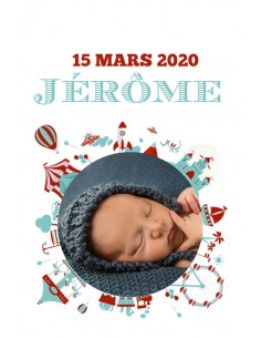 Étiquette naissance Cirque... 2