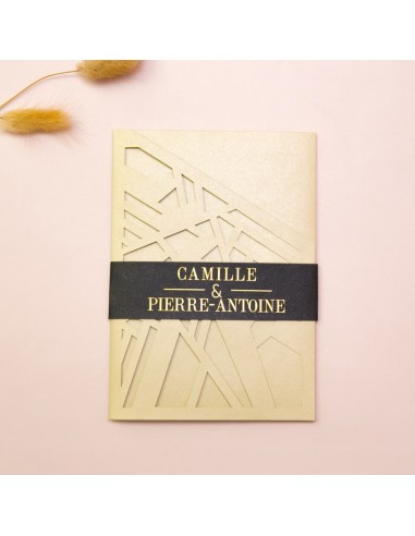 Pack Faire-part Mariage Pocket folder...