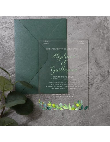 Pack Faire-Part Mariage Acrylique...