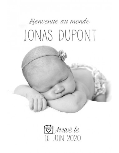 Étiquette naissance Pictogrammes - Jonas