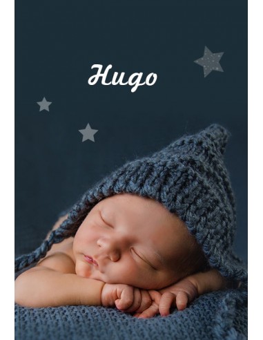 Étiquette naissance Nuit étoilée - Enzo