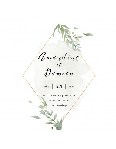 Faire-part numérique olivier - Amandine