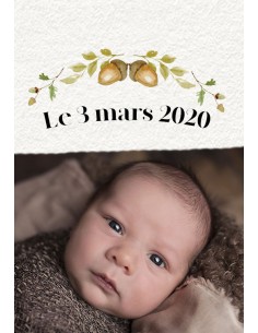 Étiquette naissance renard... 2