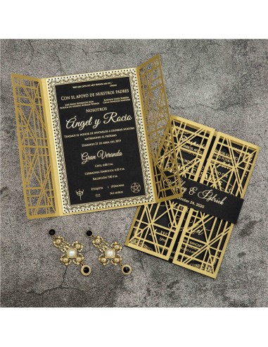 Pack Faire-part mariage Années Folles...