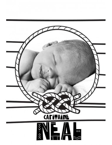 Étiquette naissance Marin - Neal Étiquette naissance Marin - Neal