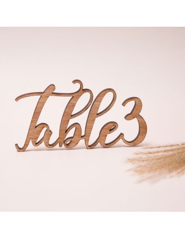 Nom de table mariage découpe avec ou...