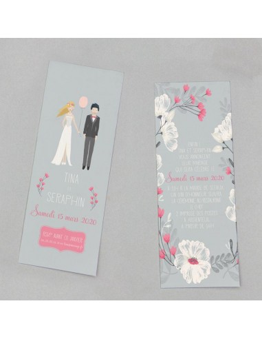 Pack Faire-part Mariage Marque Page...