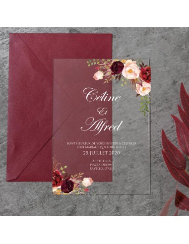 Pack Faire-Part Mariage Acrylique...