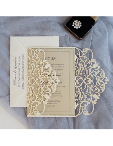Pack Faire-part mariage Vintage Chic...